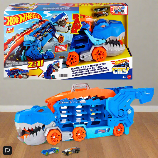 Hot Wheels City Let's Race Netflix - Ultimate T-Rex Transporter