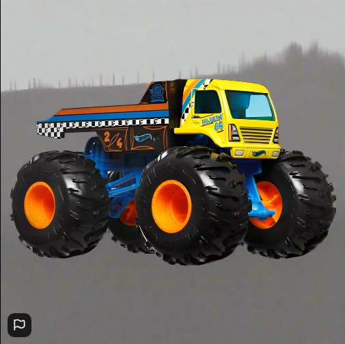 Hot Wheels Monster Trucks Diecast Cars Oversized Haulin 64 1:24 Scale