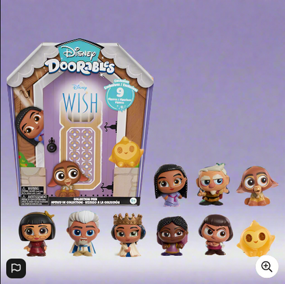 Disney Doorables Wish Collection Peek Mini Action Figure 9 Pack