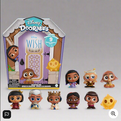 Disney Doorables Wish Collection Peek Mini Action Figure 9 Pack