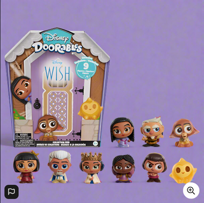 Disney Doorables Wish Collection Peek Mini Action Figure 9 Pack