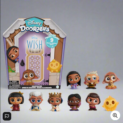 Disney Doorables Wish Collection Peek Mini Action Figure 9 Pack