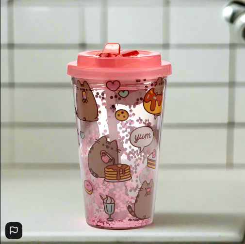 Shatterproof Pusheen Foodie Double Walled Cup & Straw