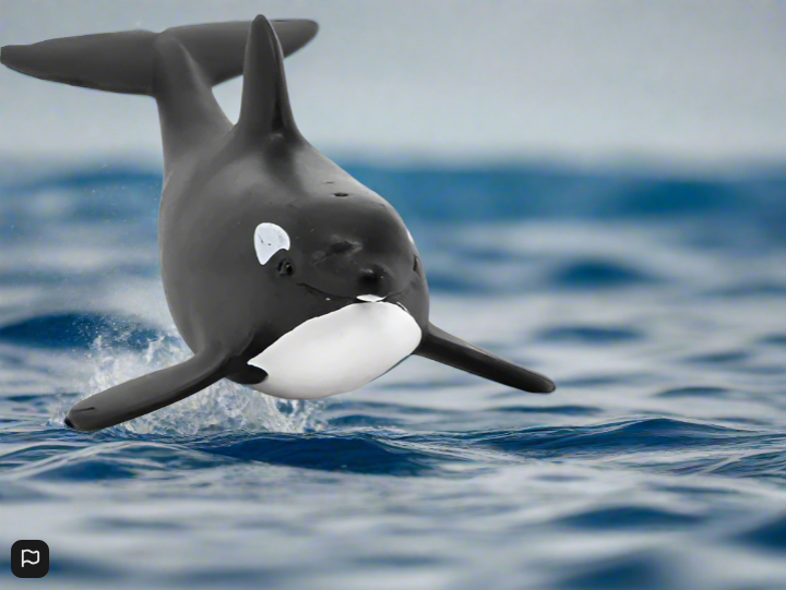 Schleich Baby Orca Animal Figure