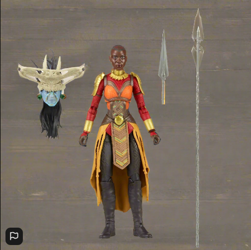 Marvel Legends Black Panther Wakanda Forever  Okoye (Build A Figure Attuma)