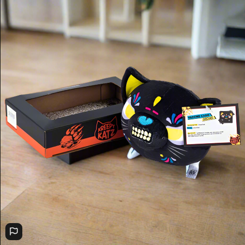 Kreepy Katz Litter Tray 10cm Oscuro Plush