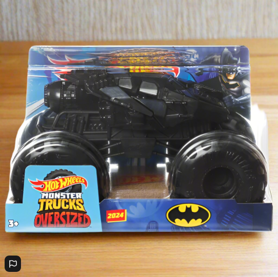 Hot Wheels Monster Trucks Diecast Cars Oversized Batman Tumbler 1:24 Scale