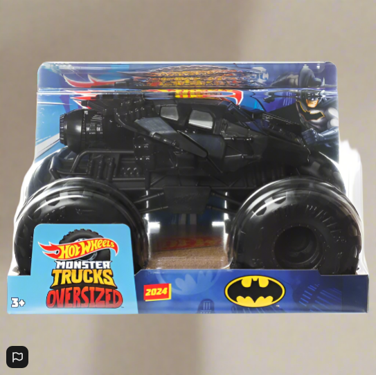Hot Wheels Monster Trucks Diecast Cars Oversized Batman Tumbler 1:24 Scale