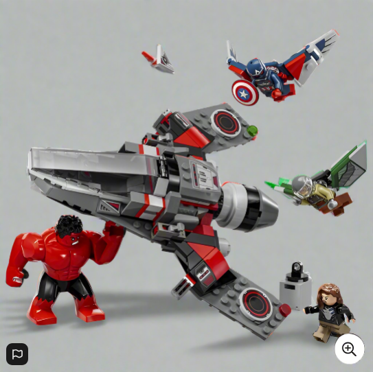 LEGO Marvel 76292 Captain America vs. Red Hulk Battle Set