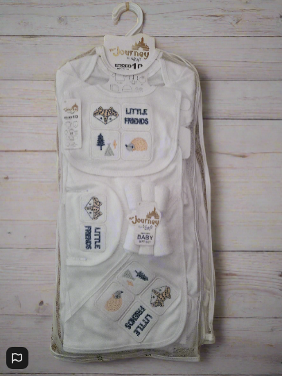 100% Cotton Baby Gift Set – 10 Essential Items for Newborns