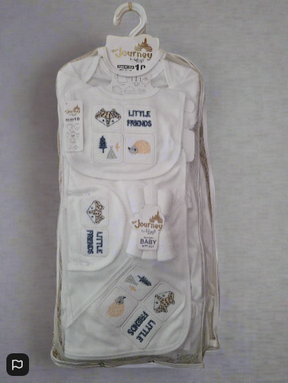 100% Cotton Baby Gift Set – 10 Essential Items for Newborns