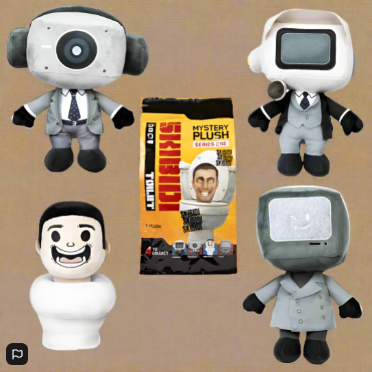 Skibidi Toilet Mystery Plush 28cm 1 Plush Supplied