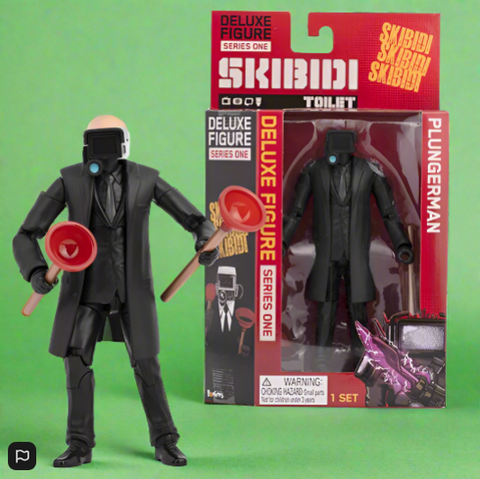Skibidi Toilet Action Figure Deluxe Plungerman 15cm