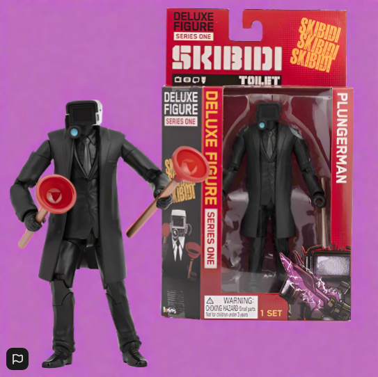 Skibidi Toilet Action Figure Deluxe Plungerman 15cm