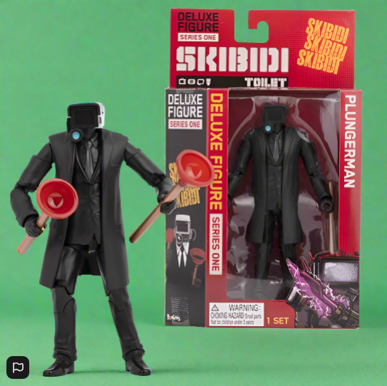 Skibidi Toilet Action Figure Deluxe Plungerman 15cm