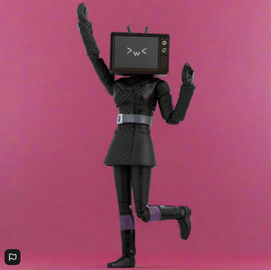 Skibidi Toilet Action Figure Deluxe TV Woman 15cm