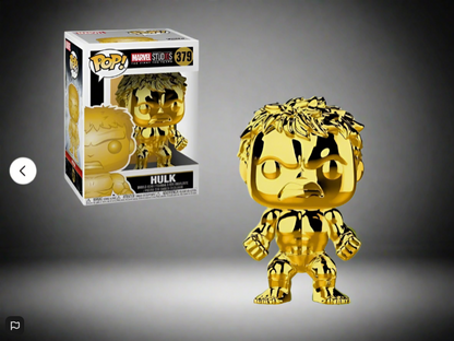 Funko Pop HULK IN CHROME NO 379 Marvel Avengers Action Figure