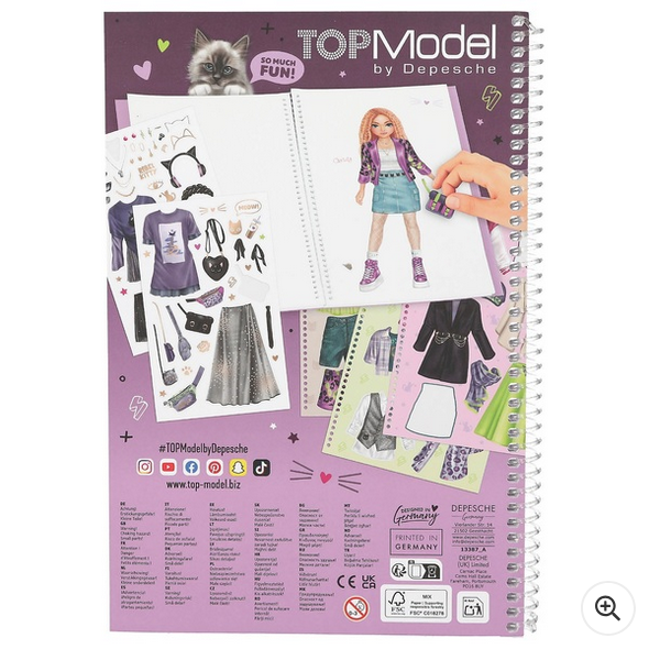 TOPModel Sticker Book Dress Me Up Rebel