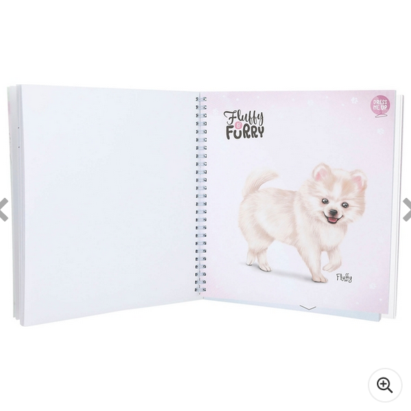 TOPModel Colouring Pages 4-in-1 Activy Book Doggy