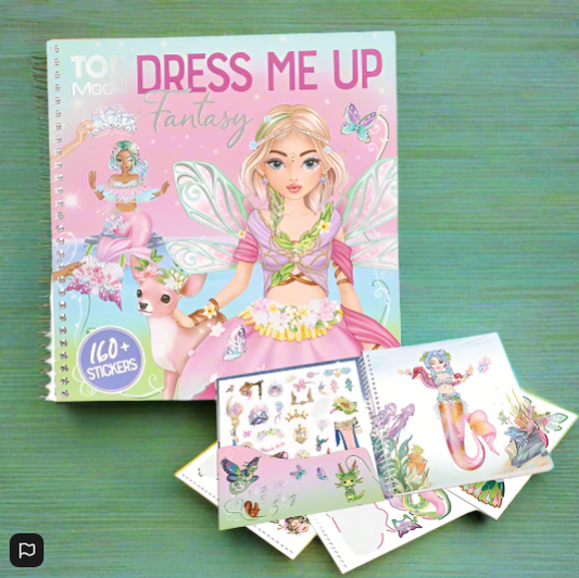 TOPModel Dress Me Up Fantasy Colouring and Sticker Book