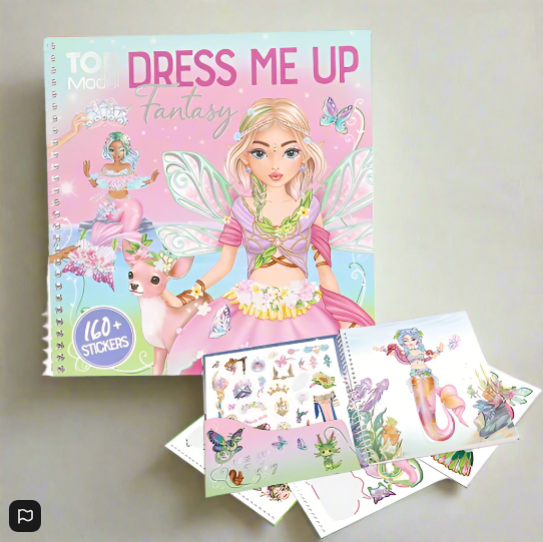 TOPModel Dress Me Up Fantasy Colouring and Sticker Book