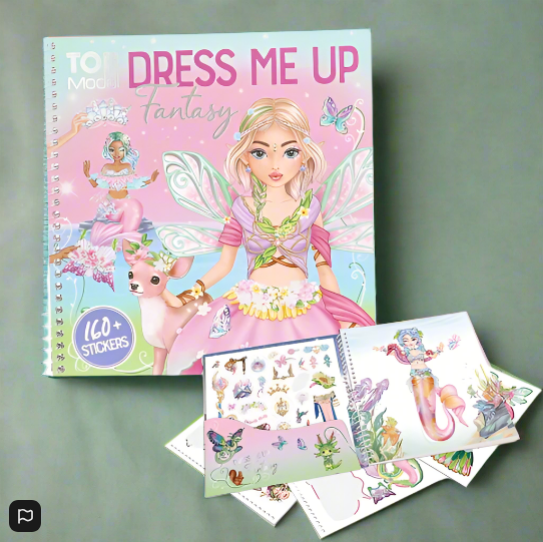 TOPModel Dress Me Up Fantasy Colouring and Sticker Book