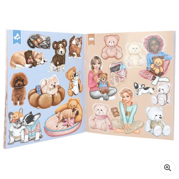 TOPModel Sticker Book Teddy Sticker World