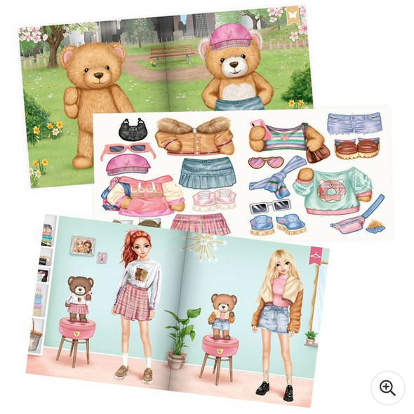 TOPModel Sticker Book Teddy Sticker World