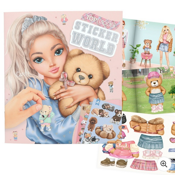 TOPModel Sticker Book Teddy Sticker World