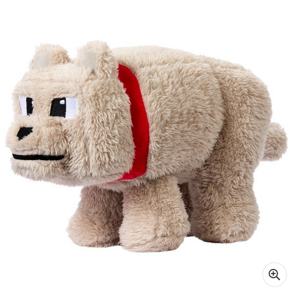 Minecraft Movie Plush Dennis the Wolf 20cm