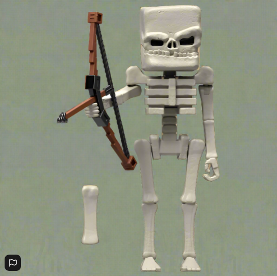 Minecraft Movie Action Figure Skeleton