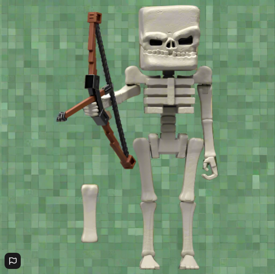 Minecraft Movie Action Figure Skeleton