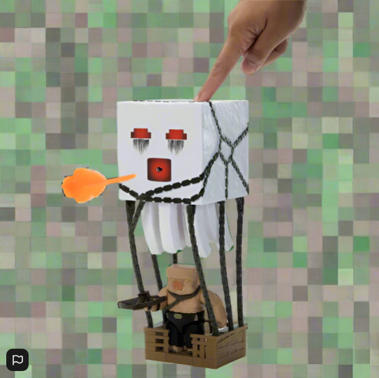 Minecraft Movie Playset Blast Attack Ghast