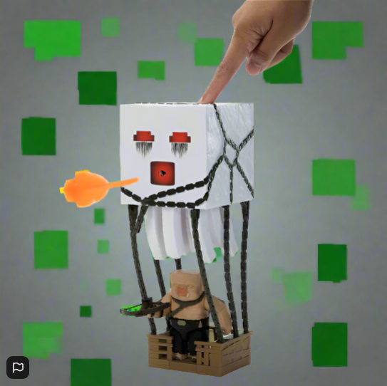 Minecraft Movie Playset Blast Attack Ghast