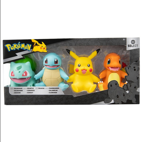 Pokémon Select Action Figures Kanto Region 4 Pack