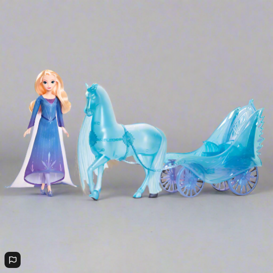 Disney Frozen Elsa Doll and Nokk Adventure Carriage