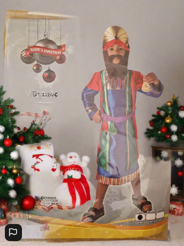 Christmas Nativity King/ Wiseman  Boy Costume 3/4 Years
