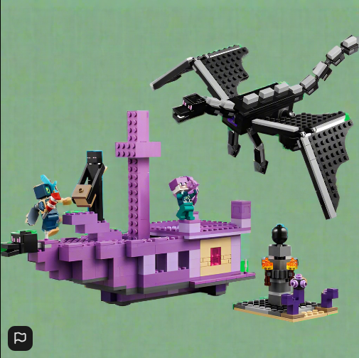 Minecraft LEGO 21264 World The Ender Dragon and End Ship Set