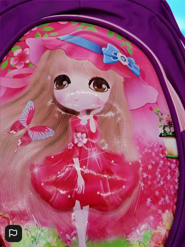 Childrens Bag Gorgeous Girl 3D  Purple