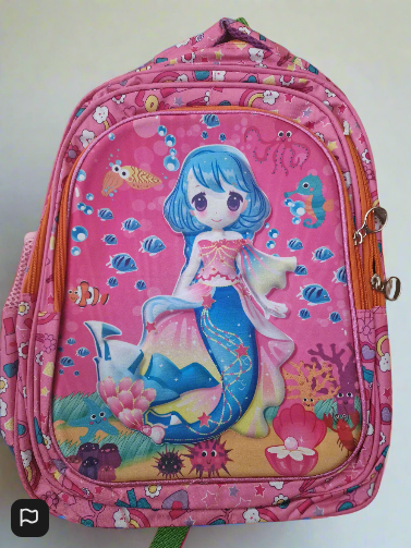 Childrens Bag Mermaid 3D Pink