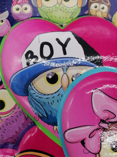 Children's Bag Cute Owls 3D Pink