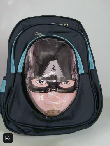 Marvel Captain America 3D Childrens Bag Black