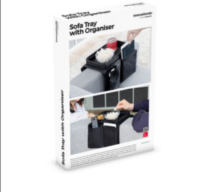 InnovaGoods Sofa Tray with Organiser for Remote Controls