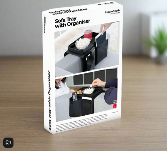 InnovaGoods Sofa Tray with Organiser for Remote Controls