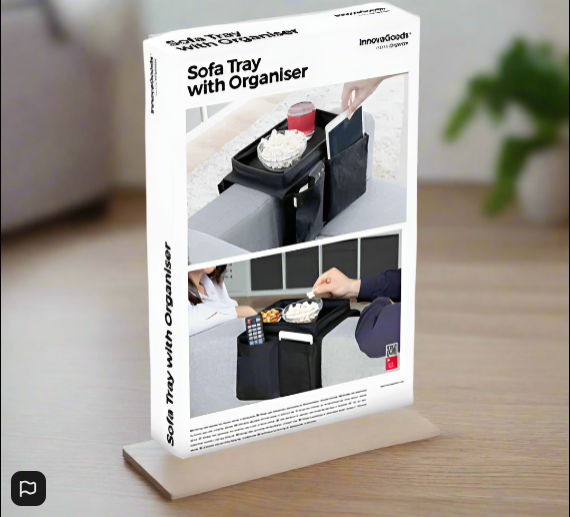 InnovaGoods Sofa Tray with Organiser for Remote Controls