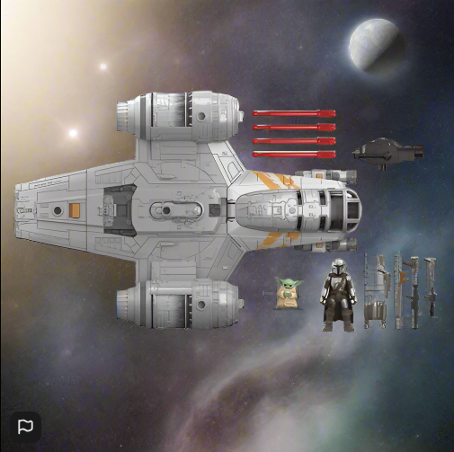 Star Wars Mission Fleet The Mandalorian Razor Crest Action Vehicle & Figure