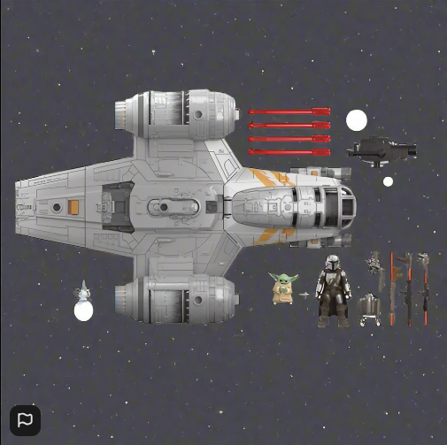 Star Wars Mission Fleet The Mandalorian Razor Crest Action Vehicle & Figure