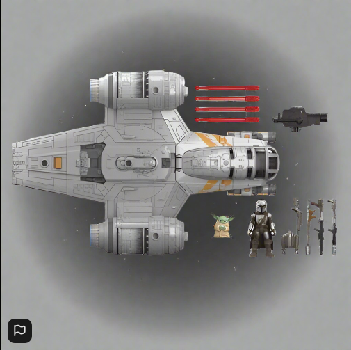 Star Wars Mission Fleet The Mandalorian Razor Crest Action Vehicle & Figure
