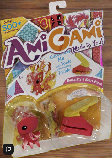 Amigami Pink Butterfly A Heart Punch