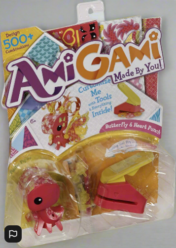 Amigami Pink Butterfly A Heart Punch